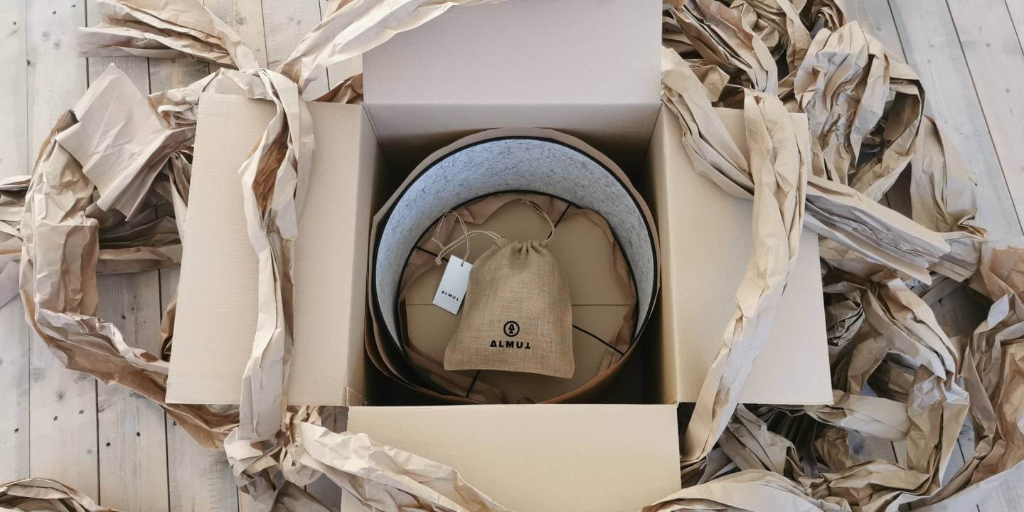 saubere Verpackung für natürliche Leuchten von ALMUT von Wildheim