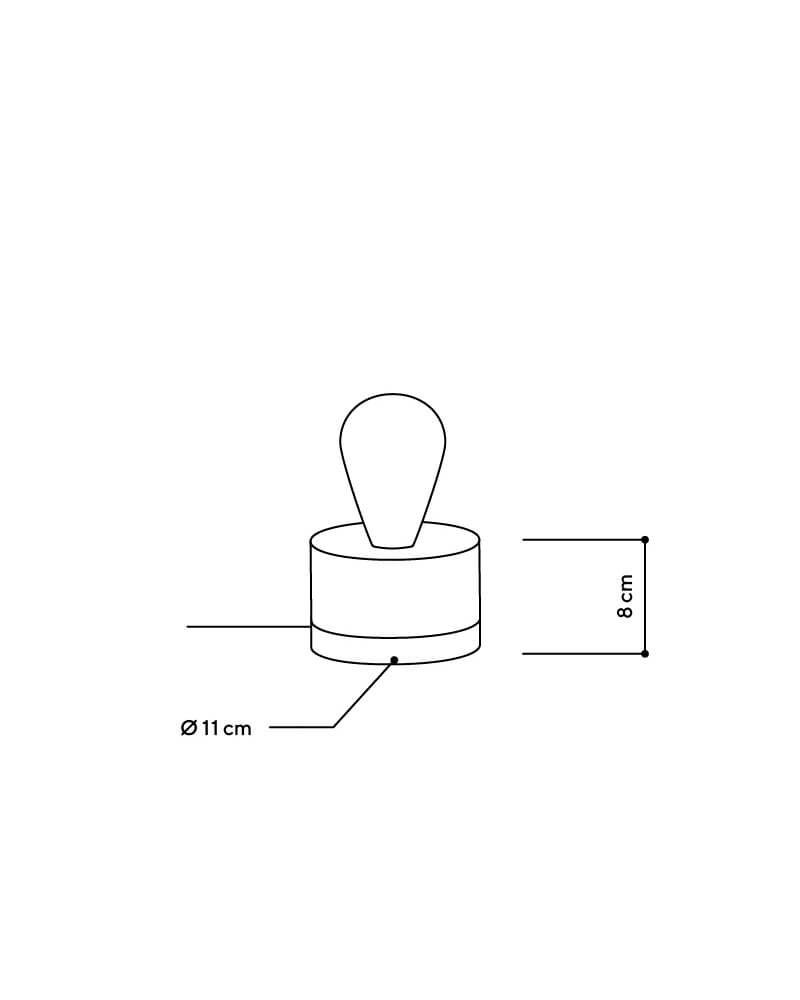 Tischlampe aus Eiche Holz skandinavisches Design 0239 ALMUT