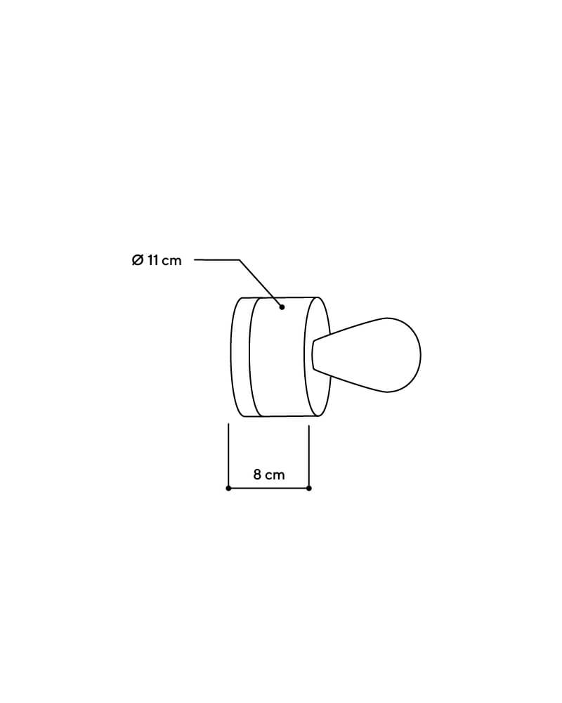 Masse Wandleuchte Holzlampe 0239 von ALMUT von Wildheim