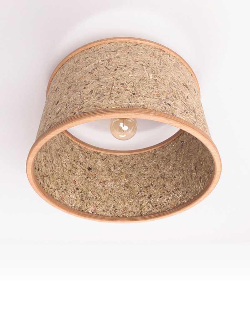 Deckenleuchte aus Eiche und Heu 2610 ALMUT von Wildheim