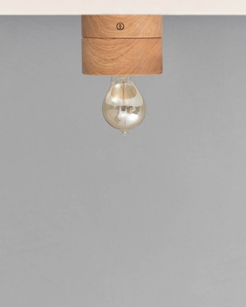 Deckenleuchte aus Holz Eiche 0239 Holzlampe von ALMUT von Wildheim