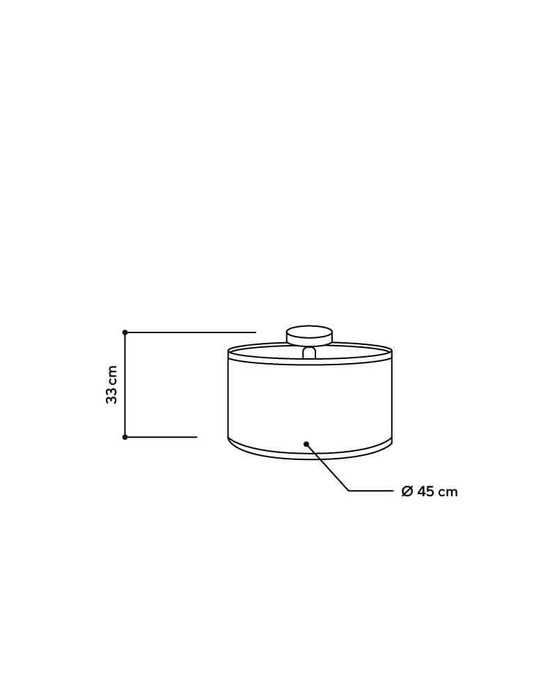 Deckenlampe aus Holz und Heu 2610 – Bild 8