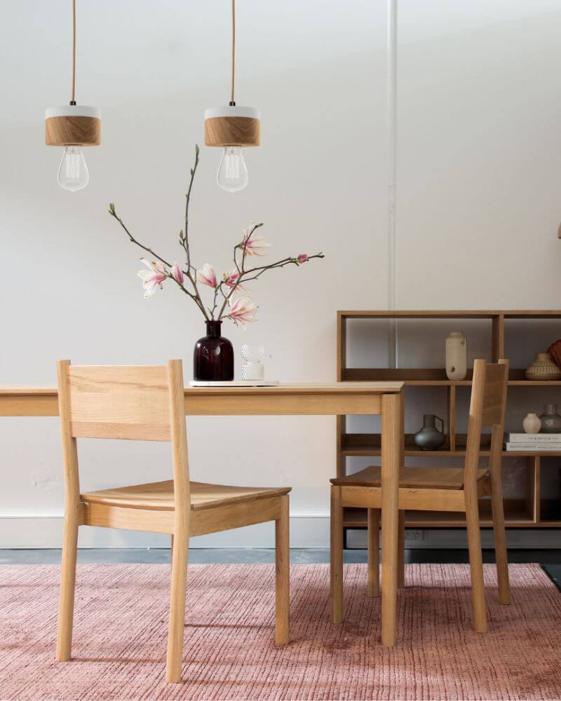 Haengelampe Eichenholz ALMUT von Wildheim Wohnsituation