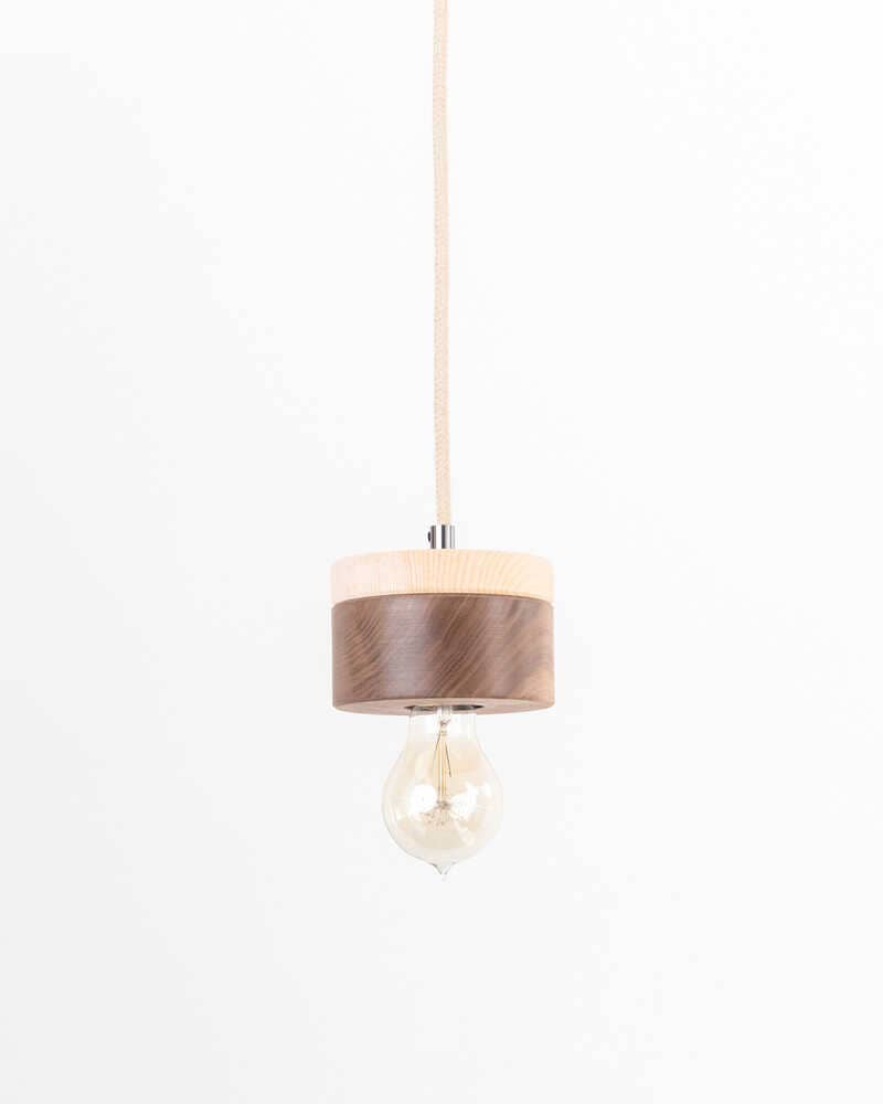 Haengeleuchte 0239 Walnuss Zirbe Holzlampe von ALMUT von Wildheim