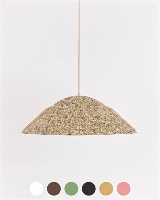 Hängelampe aus Holz Esszimmer konisch 1411 ALMUT