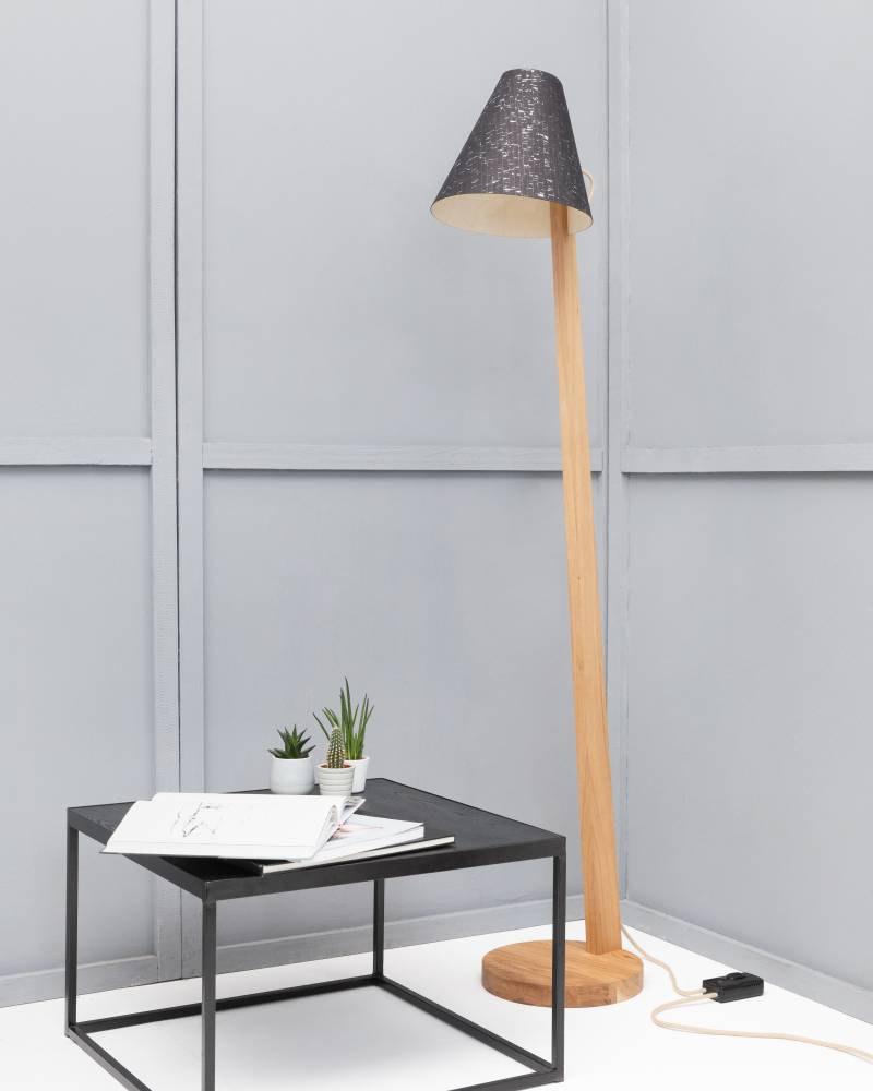 Stehleuchte ALMUT 1411 Eiche Kork Naturleuchten