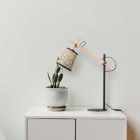 Tischleuchte Leseleuchte 0000 Heu Holz Metall ALMUT von Wildheim Tischleuchte Leseleuchte 0000 Heu Holz Metall ALMUT von Wildheim