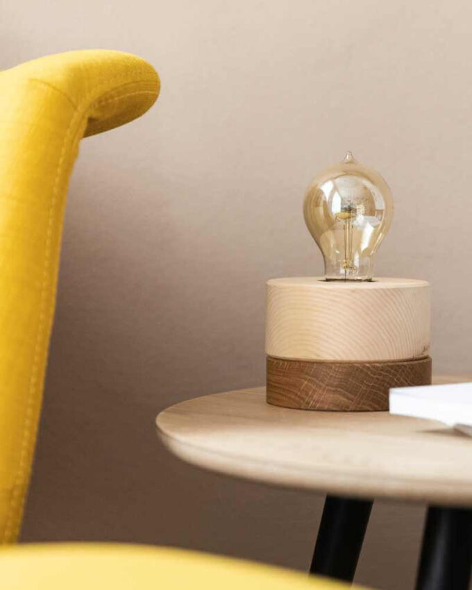 Tischleuchte Zirbe Eiche Wohnen