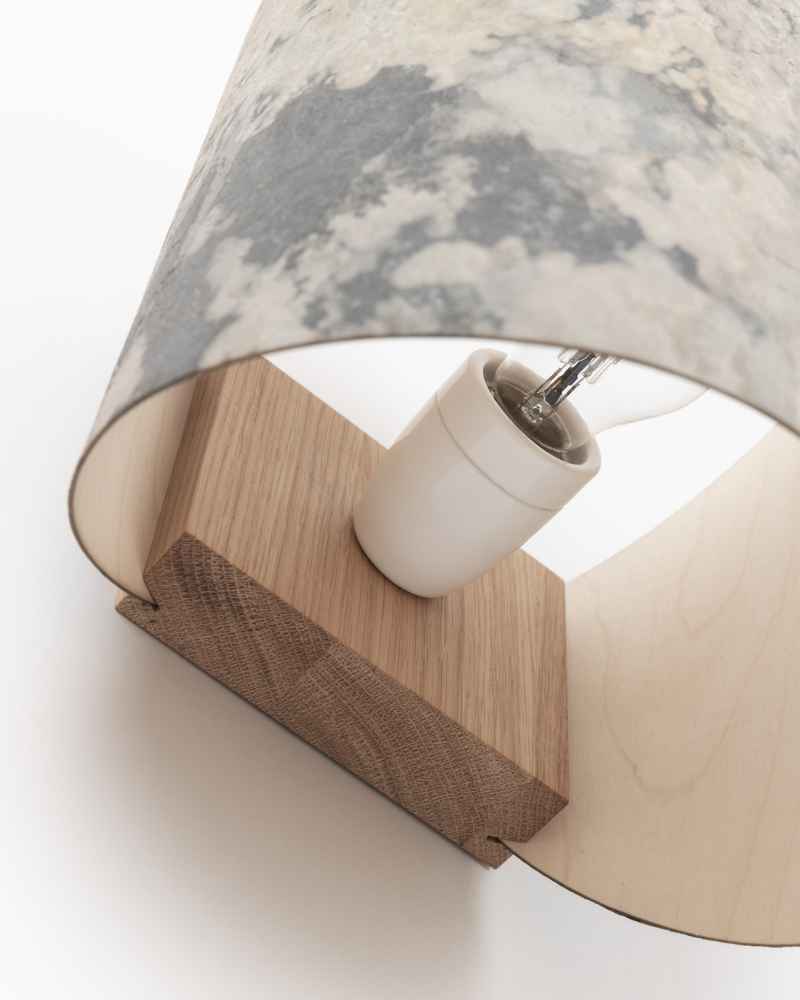 Wandlampe aus Stein 1411 Detailansicht ALMUT von Wildheim