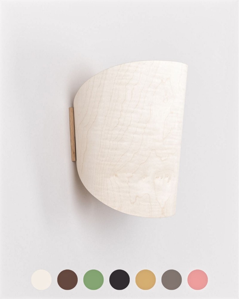 Wandleuchte 1411 Ahorn geschwungen ALMUT