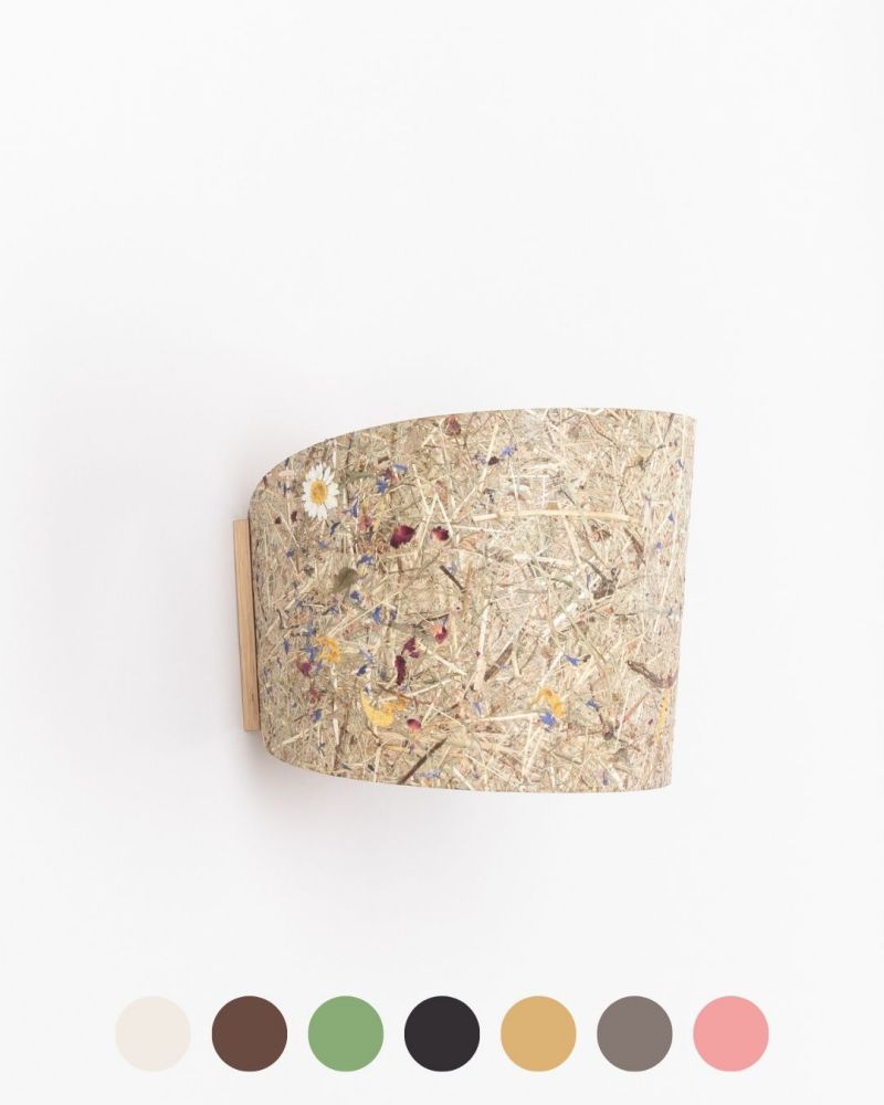 Wanleuhte aus Naturmaterialien 1411 zylindrisch ALMUT