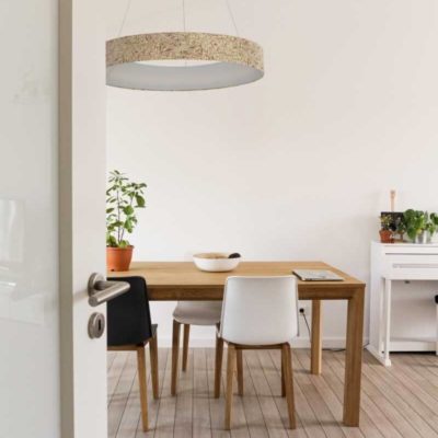 LED Hängeleuchte Esstisch aus Heu von ALMUT von Wildheim