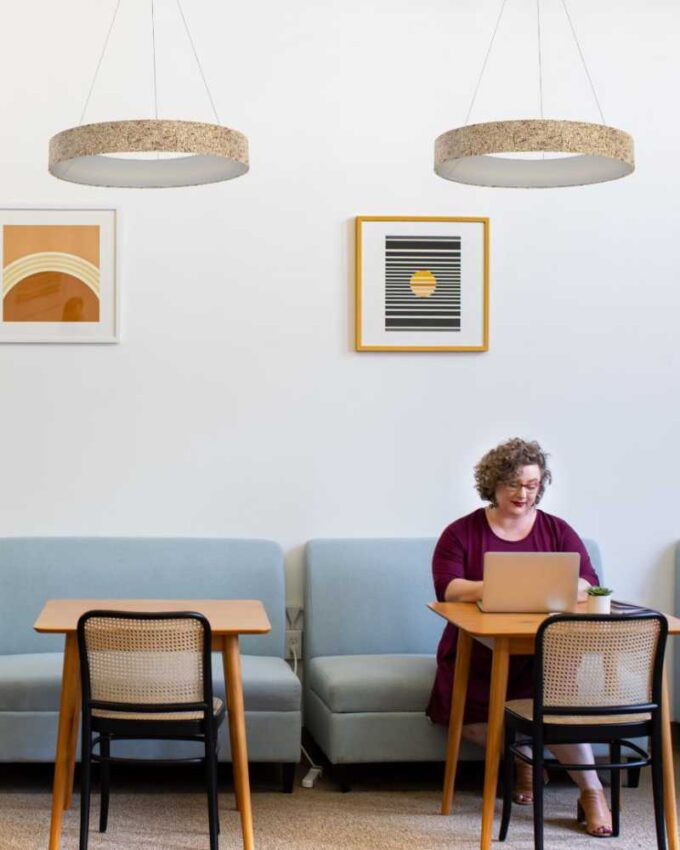 LED Pendelleuchte aus Naturmaterialien ALMUT