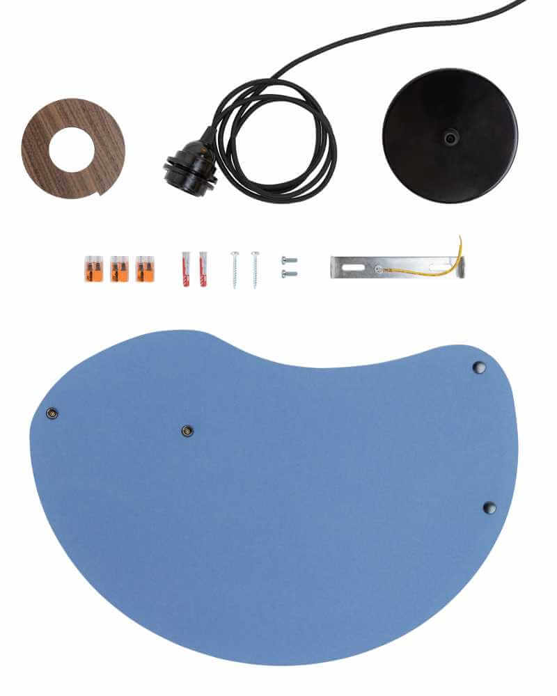 Filzlampenschirm geschwungen Pendelleuchte 0314 Komponenten ALMUT von Wildheim