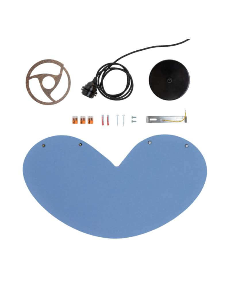 Filzlampenschirm konisch Haengelampe 0314 Komponenten ALMUT