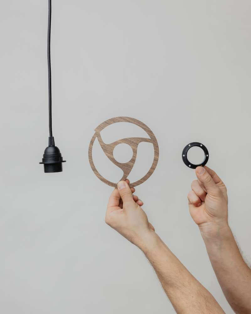 Montage 1 Filzlampenschirm konisch 0314 ALMUT von Wildheim