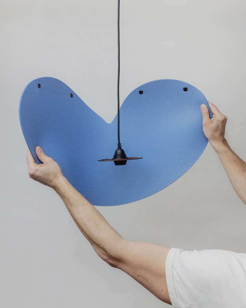 Montage 3 Filzlampenschirm konisch 0314 ALMUT von Wildheim