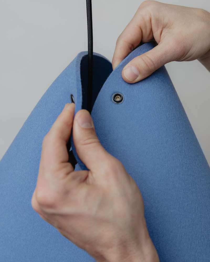 Montage 4 Filzlampenschirm konisch 0314 ALMUT von Wildheim