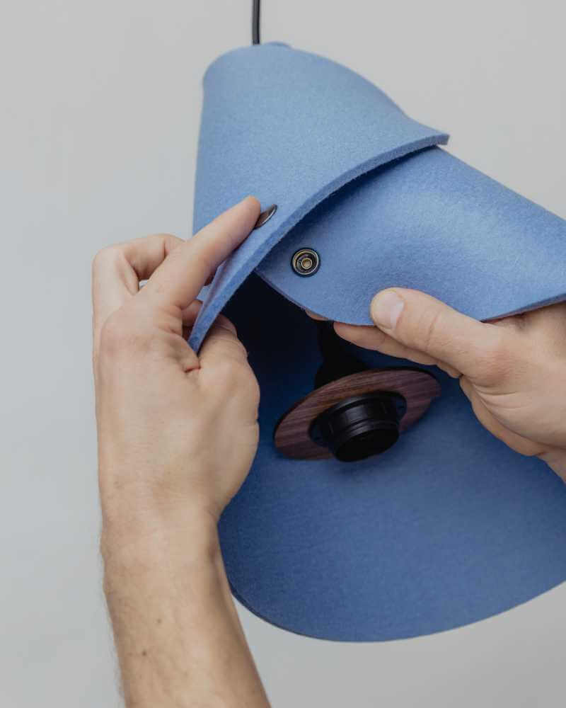 Montage 6 Filzlampenschirm geschwungen 0314 ALMUT von Wildheim