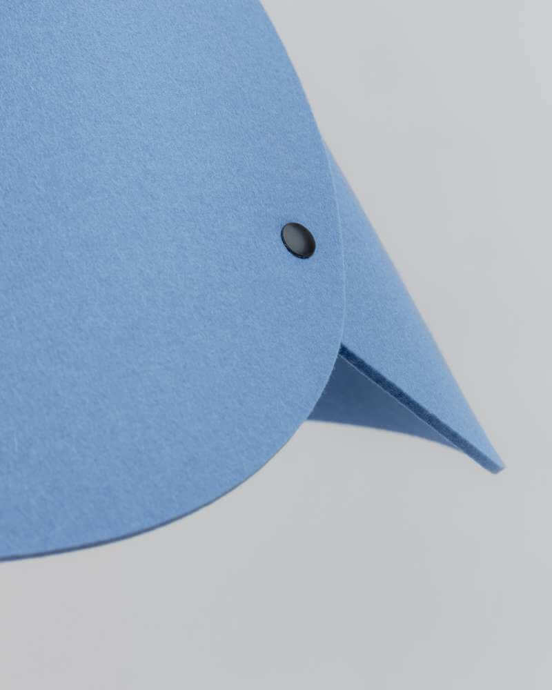 Pendelleuchte Filzlampenschirm konisch 0314 ALMUT von Wildheim Detail