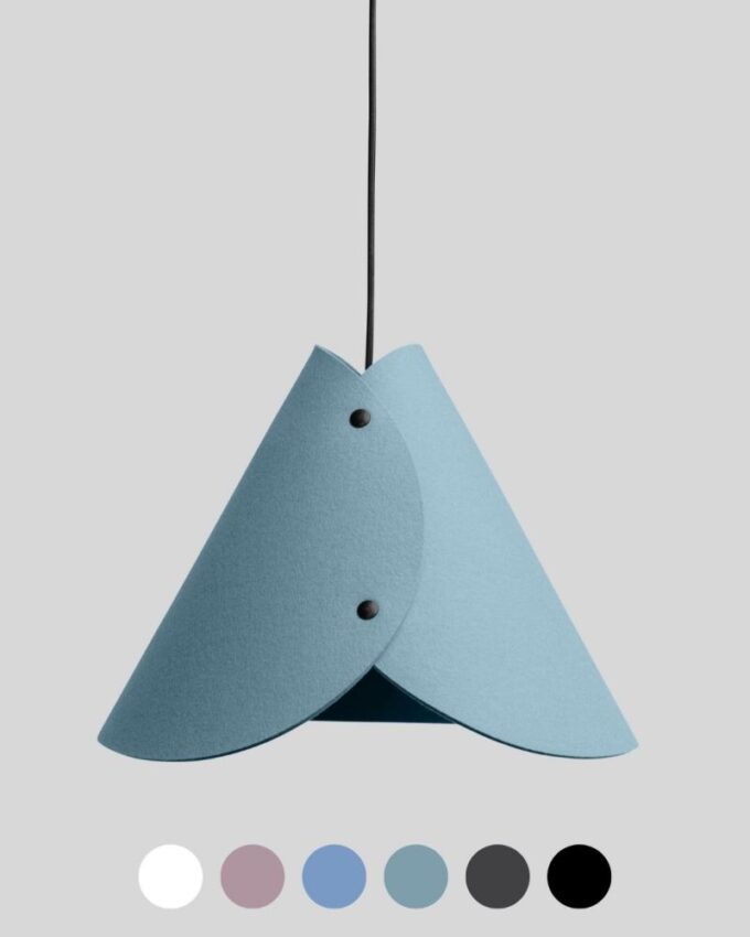 Pendelleuchte Merino Wollfilz konisch ALMUT 0314