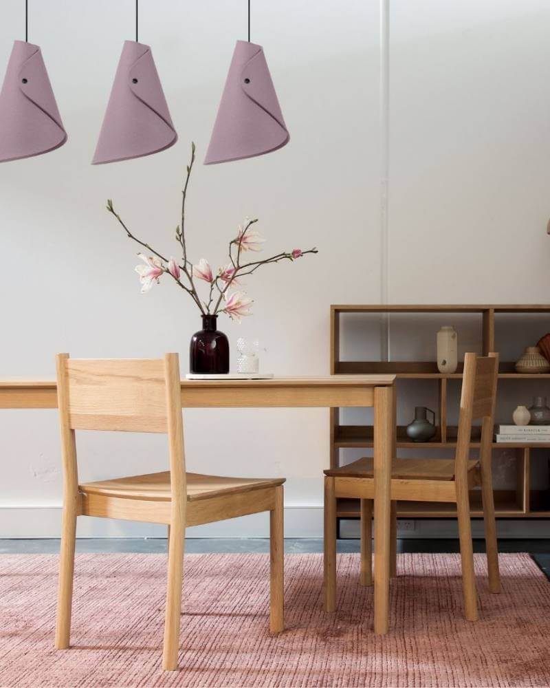 Haengelampe aus Filz Merino Rosa 0314 ALMUT von Wildheim