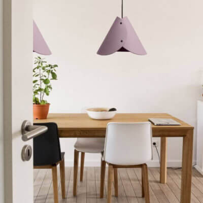 Rosa Lampenschirm konisch Pendelleuchte aus Merino Wollfilz ALMUT 0314 Rosa Lampenschirm konisch Pendelleuchte aus Merino Wollfilz ALMUT 0314