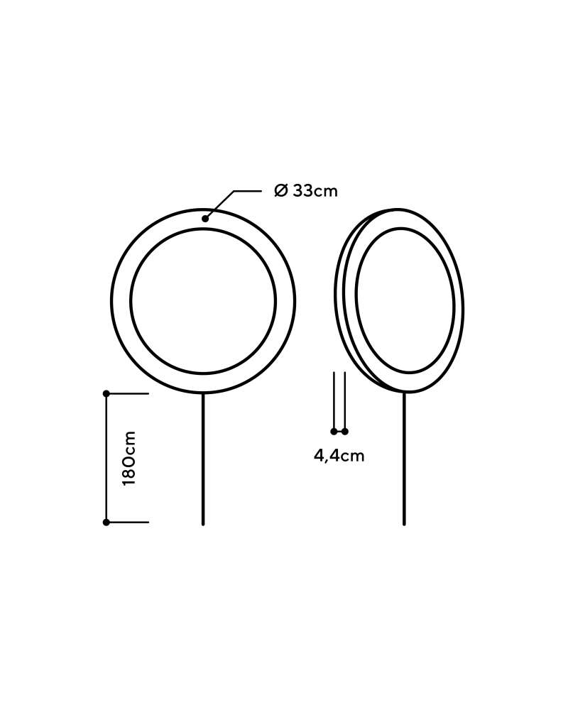 LED Wandleuchte Kabel Picto ALMUT von Wilhdeim