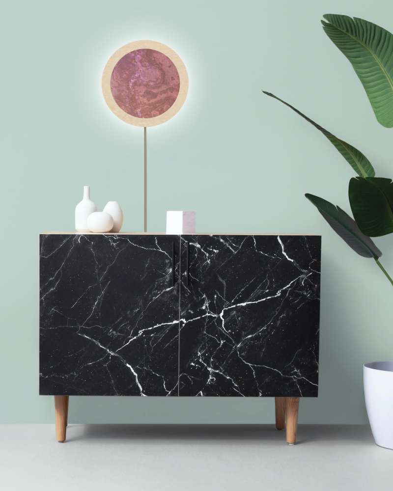 LED Wandleuchte Stein TR Kabel Licht an ALMUT 6134