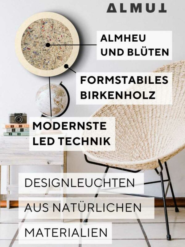 ALMUT von Wildheim LED Wandleuchte dimmbar nachhaltig