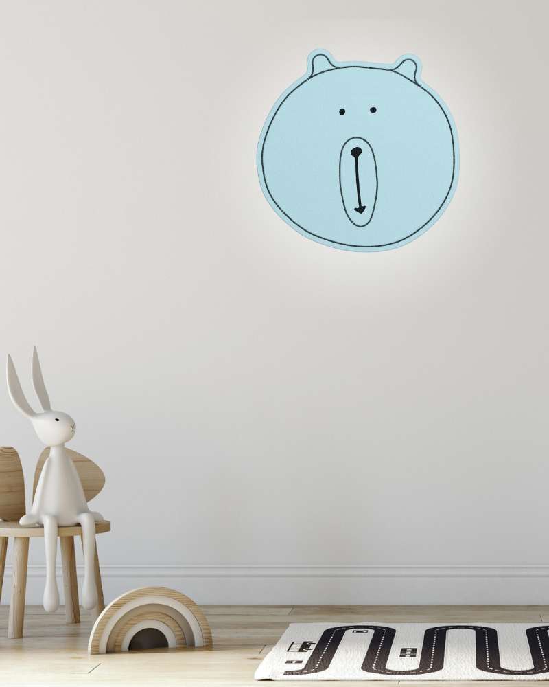 LED Kinderzimmerleuchte 1505_Kinderzimmerleuchte_Baer_blau_ALMUT