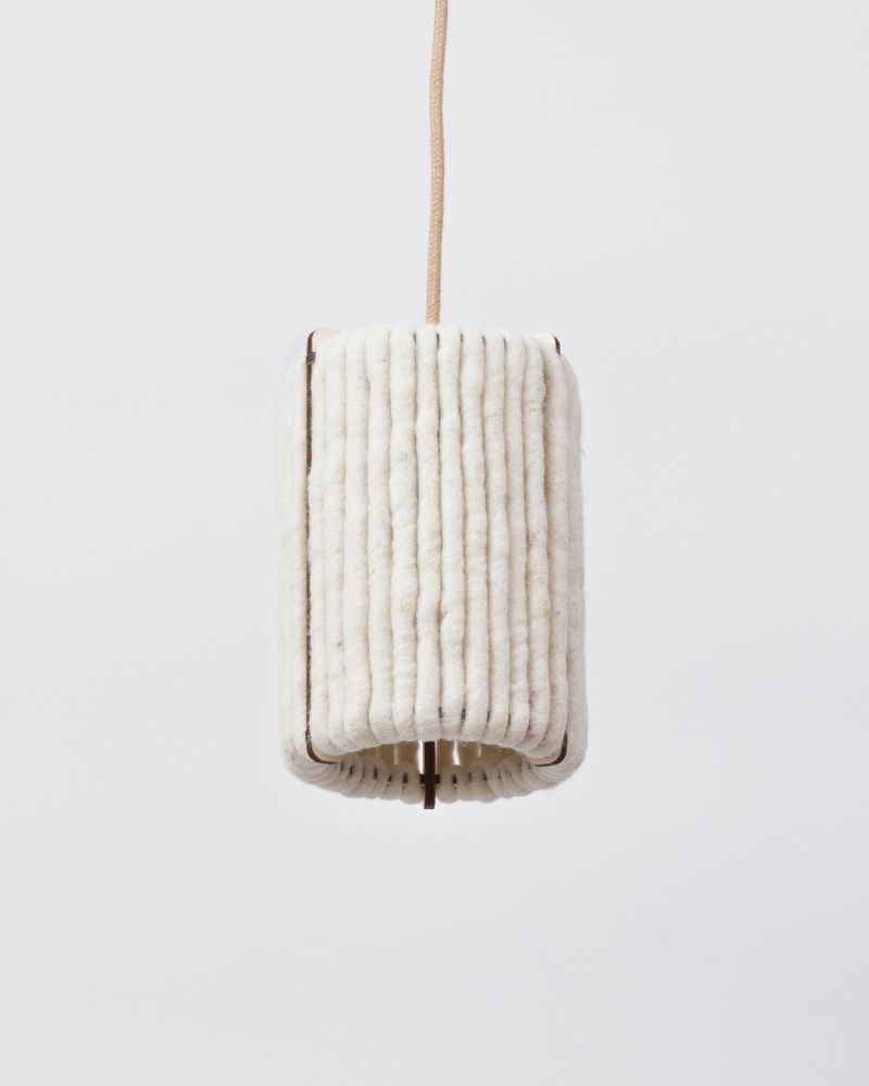 Lampen aus Wolle ALMUT_6020_Haengelampe_Wolle_Zylinder_klein
