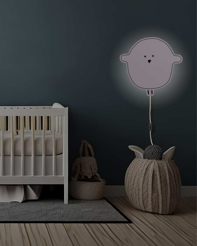 Lampe Kinderzimmer Kabel ALMUT_1505_Kinderzimmer_Nachtlicht_Kueken_Rosa
