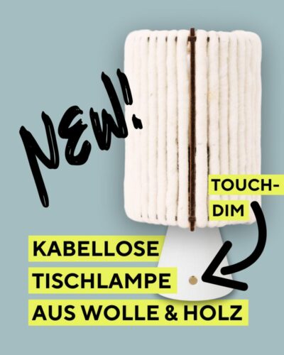 kabellose wiederaufladbare Tischlampe ALMUT von Wildheim kabellose wiederaufladbare Tischlampe ALMUT von Wildheim